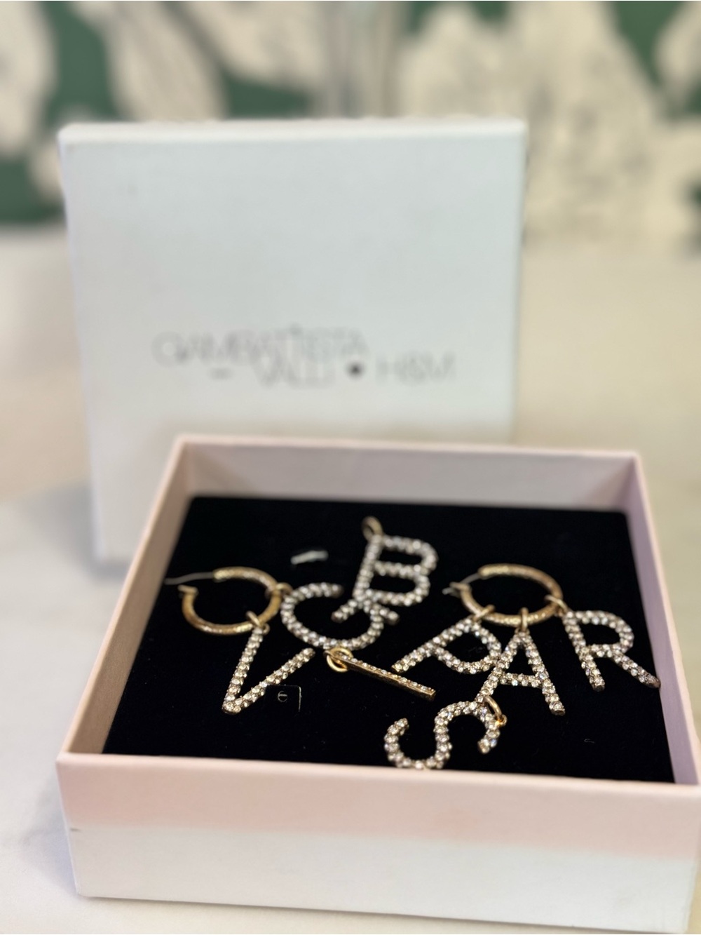 Giambattista Valli x H&M Charm Hoop Earrings LIMITED EDITION w/Box